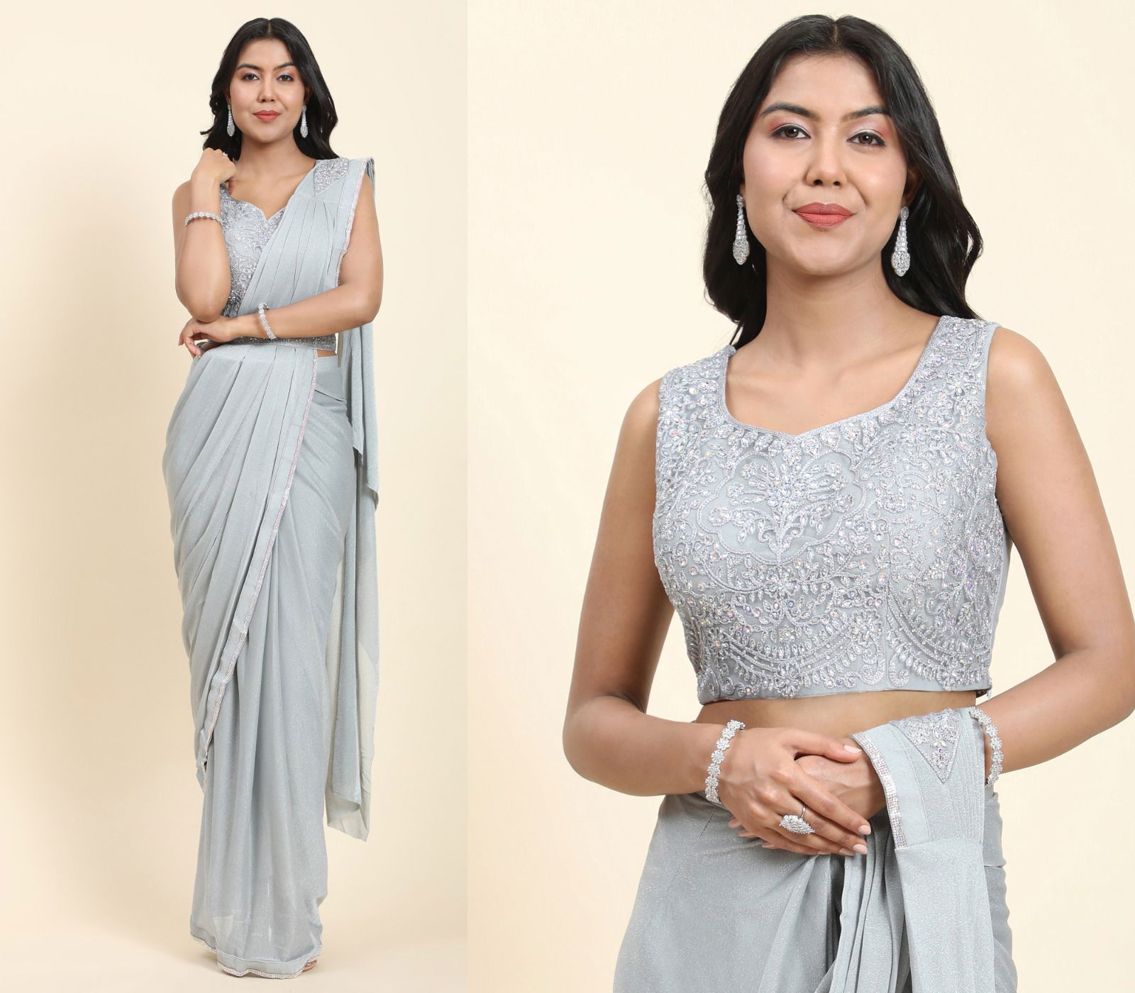 Amoha Trendz 1016229 Party Wear Sarees Catalog
